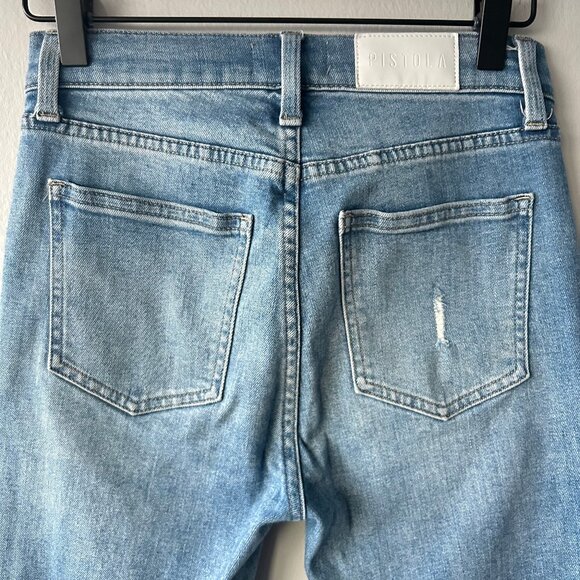 Pistola Jeans Lennon High Rise Crop Bootcut Light Wash Denim Womens Size 25 NWOT - Picture 5 of 11